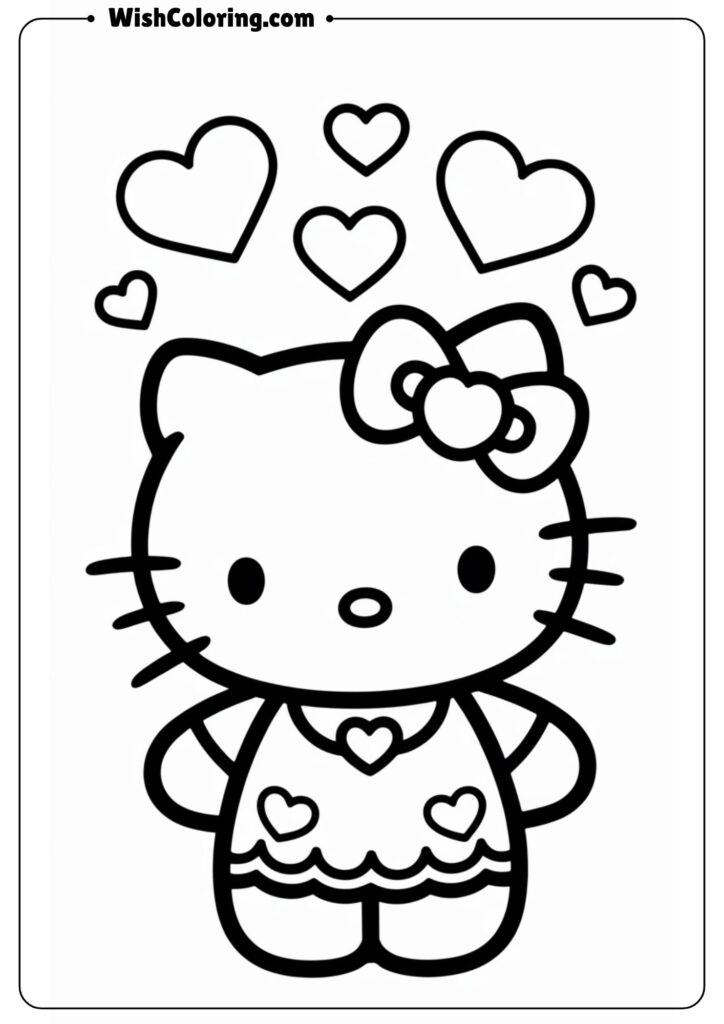 Hello Kitty with Heart Accessories