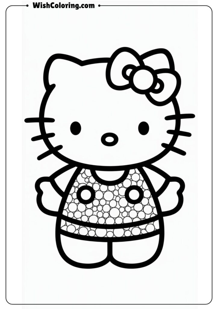 Hello Kitty Full Body Standing Pose