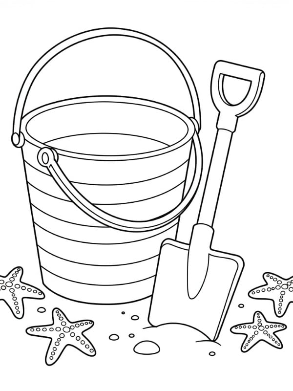 Beach Bucket and Shovel