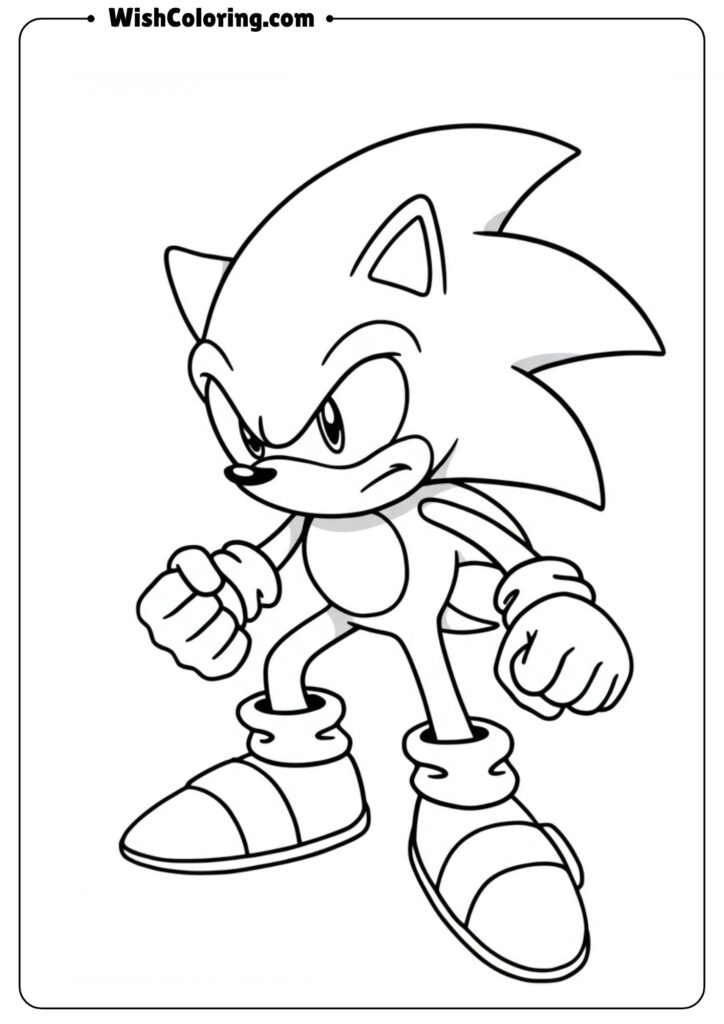 Determined SonicJumping Over Badniks