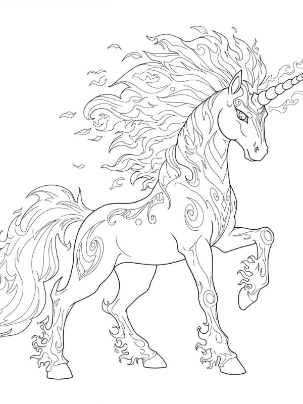 Fire Mane Unicorn