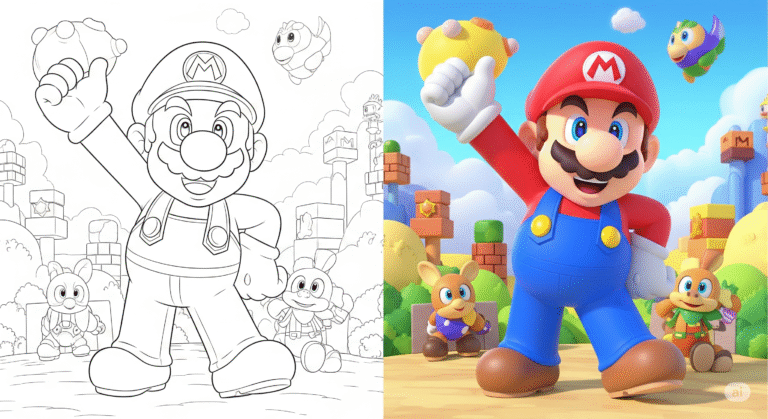 Mario coloring pages