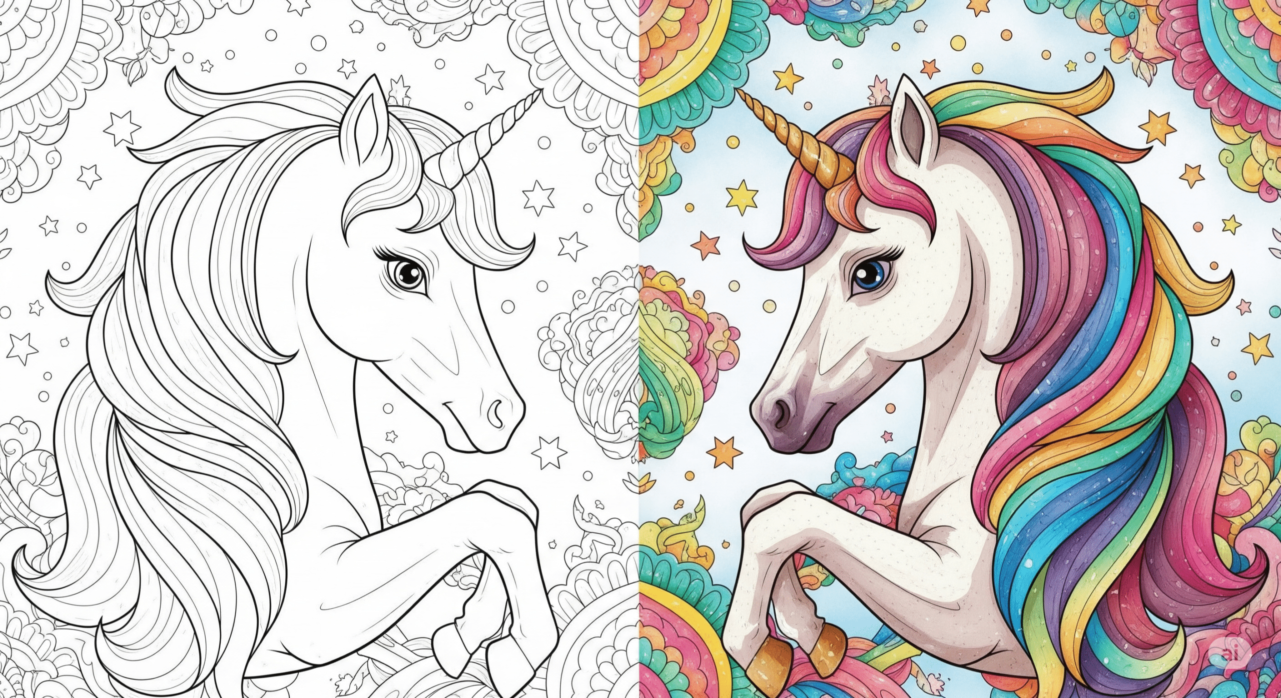 Unicorn Coloring Pages