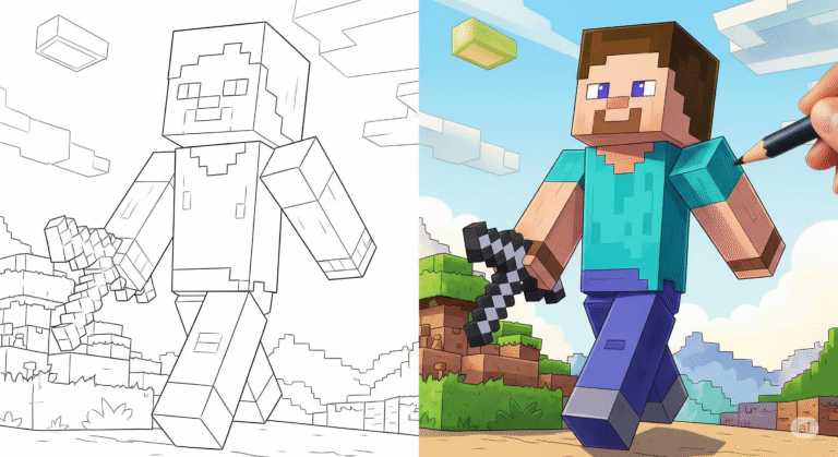Minecraft Coloring Pages