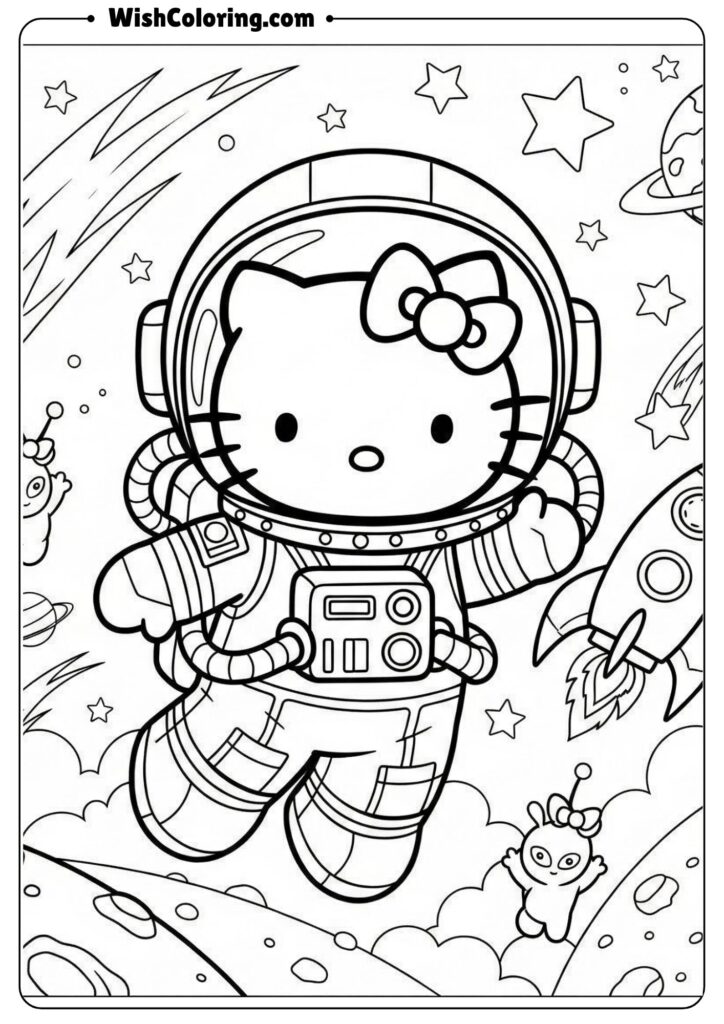 Hello Kitty Astronaut in Space Suit