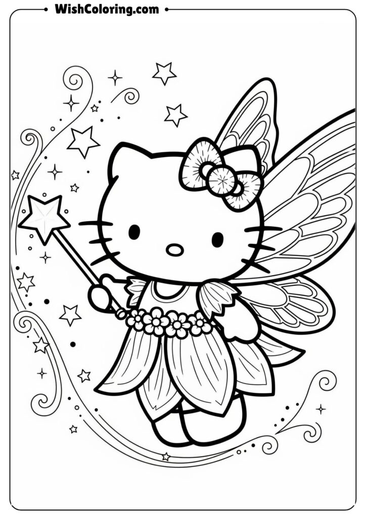 Hello Kitty Fairy with Magic Wand