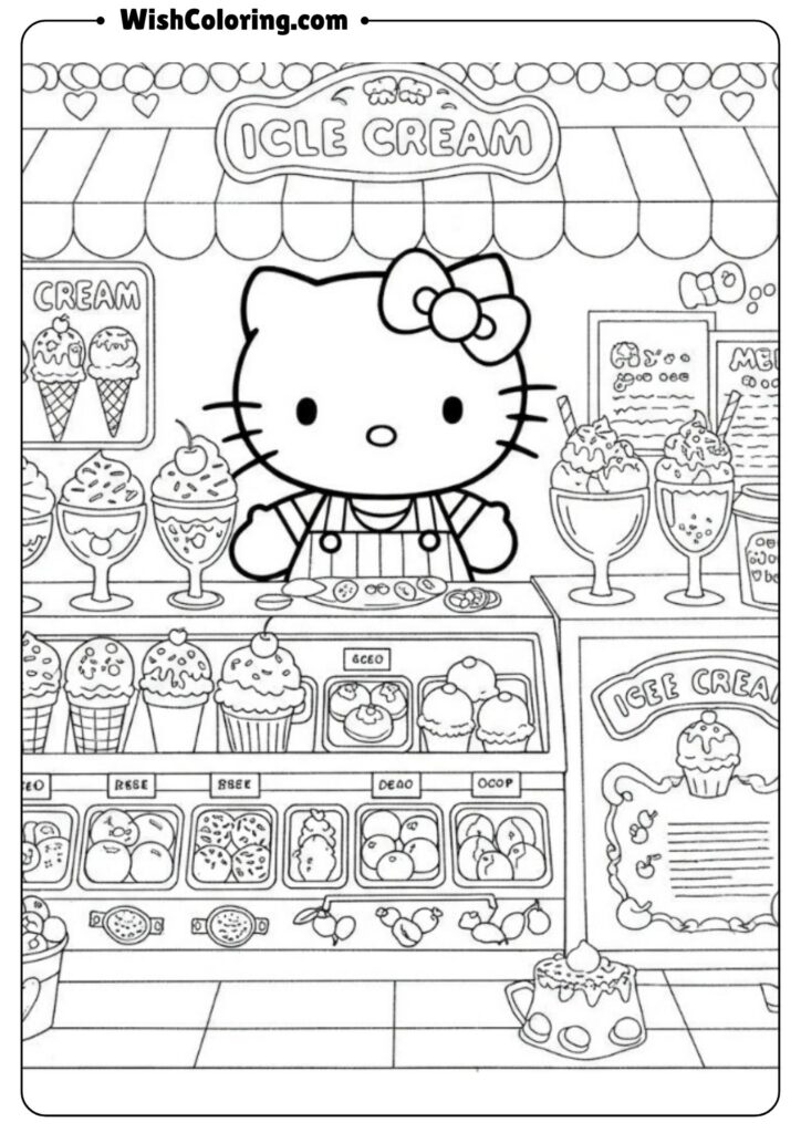 Hello Kitty Ice Cream Shop