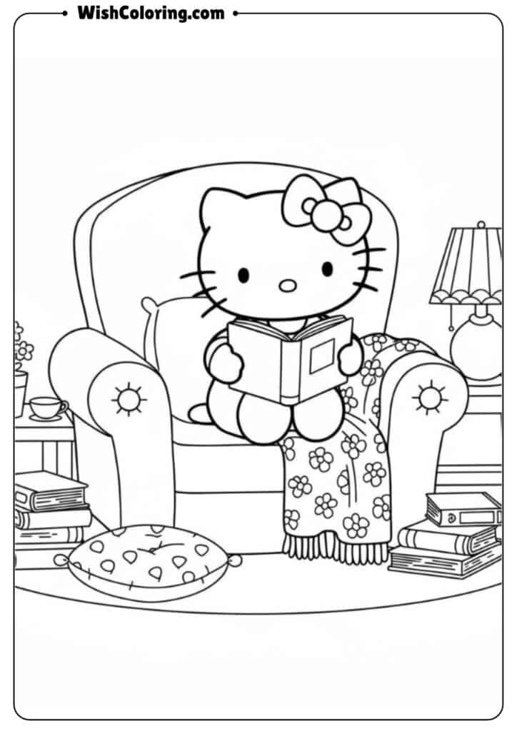 Hello Kitty Reading Time