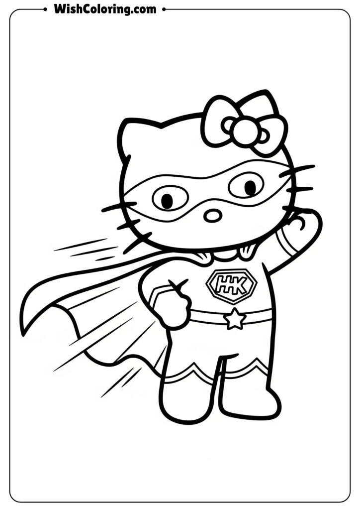 Hello Kitty Superhero with Cape