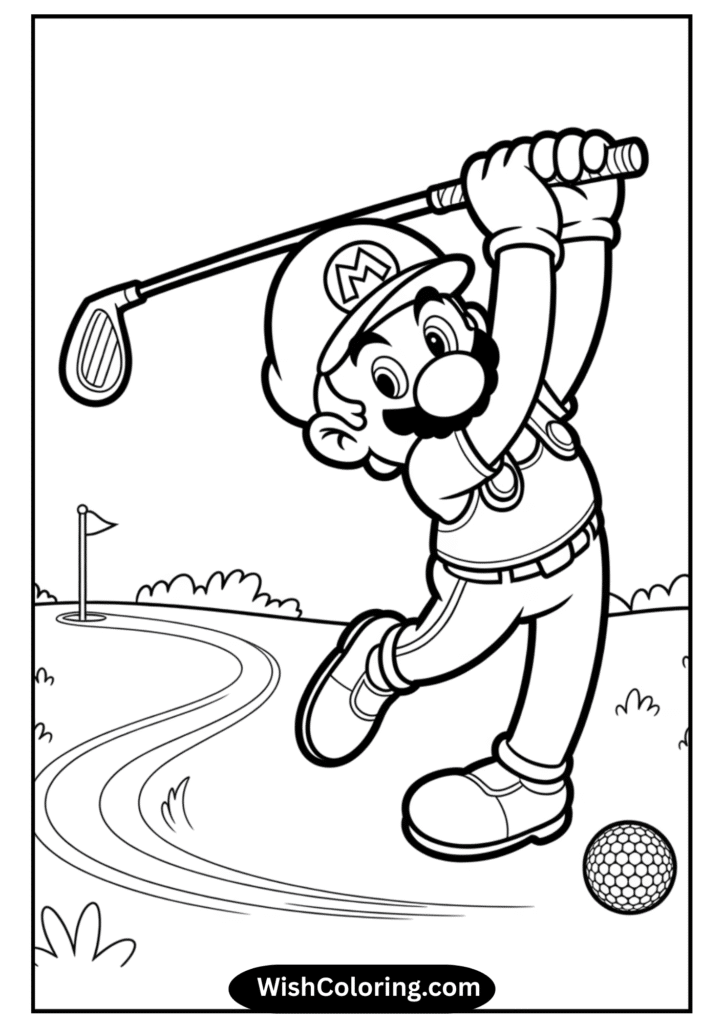 Mario Golf Swing