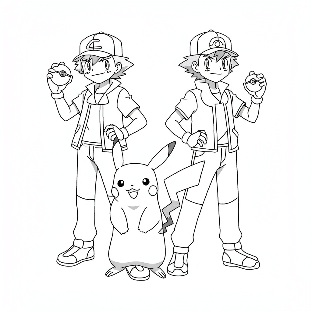 Pikachu and Ash