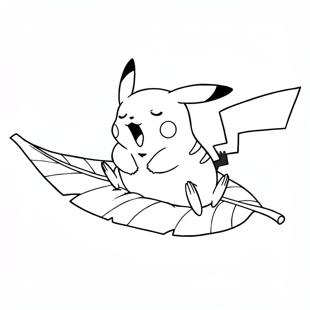Relaxed Pikachu