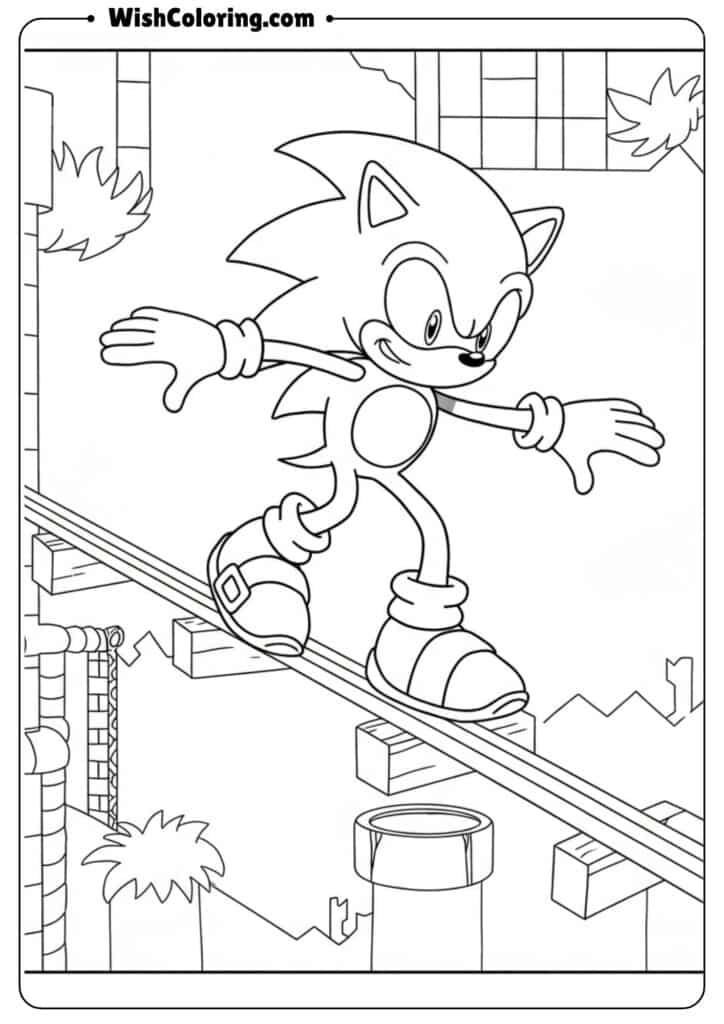 Sonic Grinding on Rails