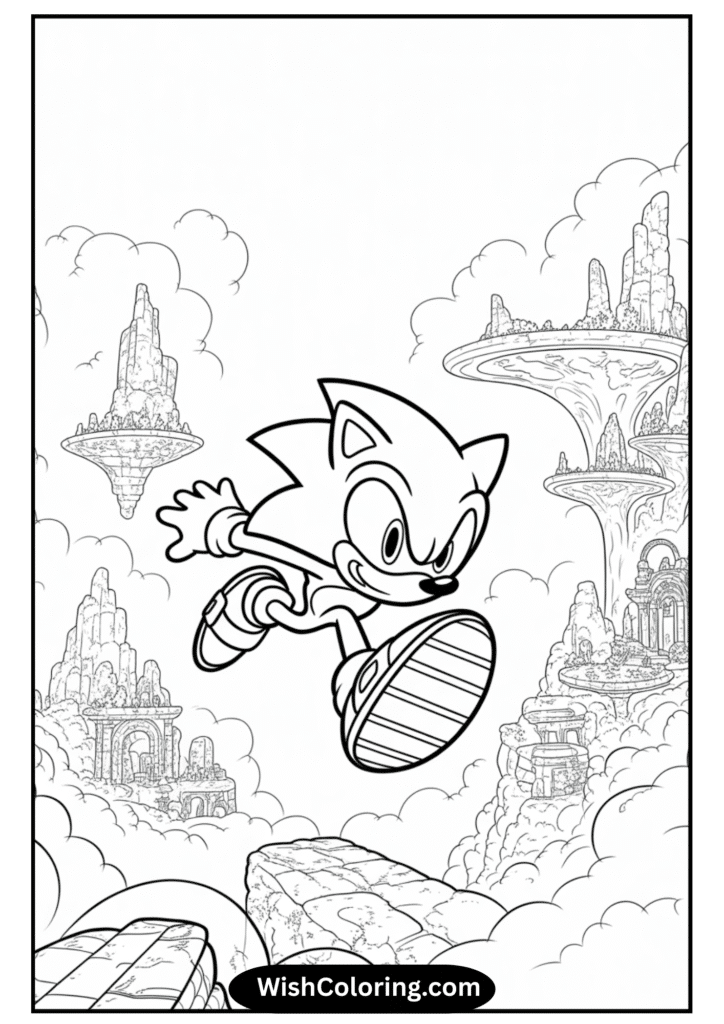 Sonic in Sky Sanctuary