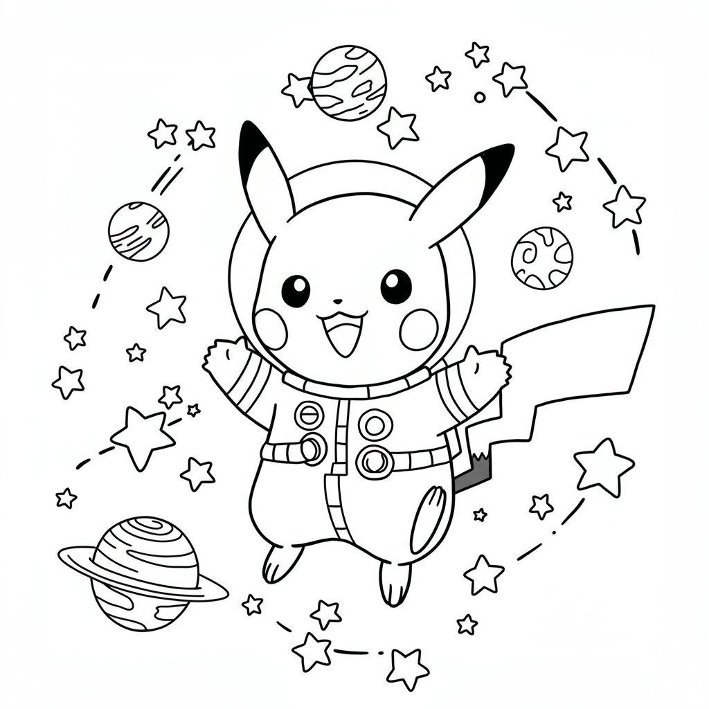 Space Explorer Pikachu