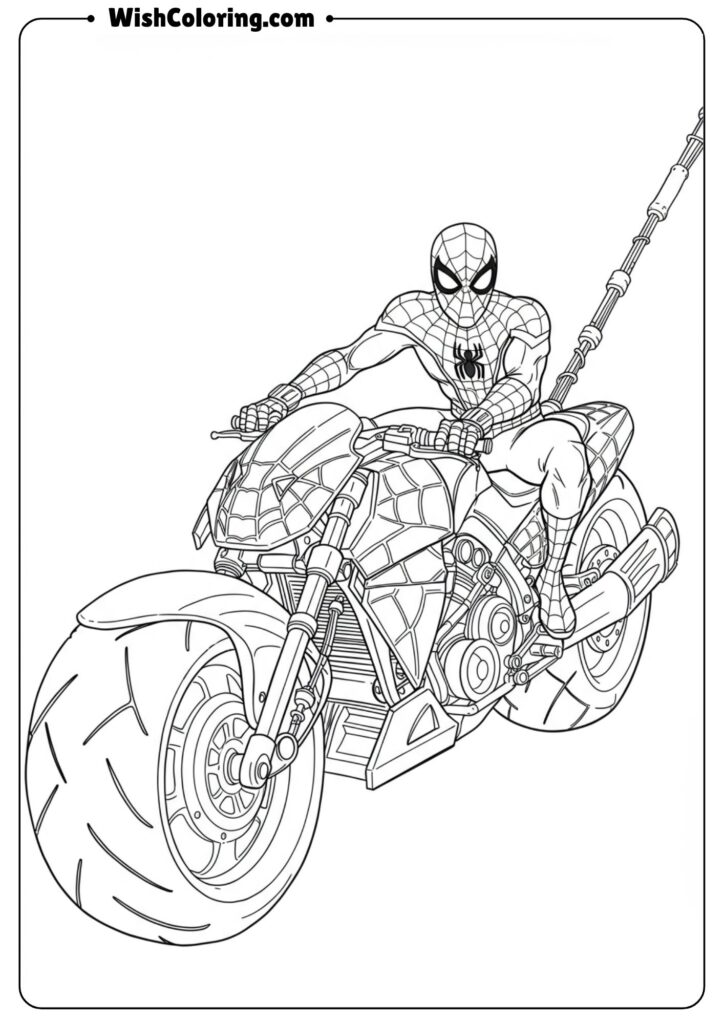 Spiderman and Spider-cycle