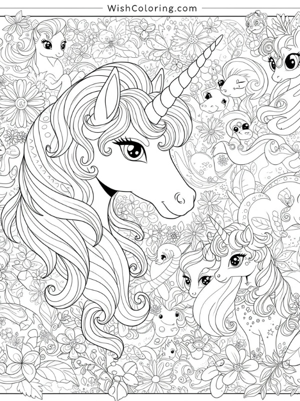 Unicorn Head Portrait