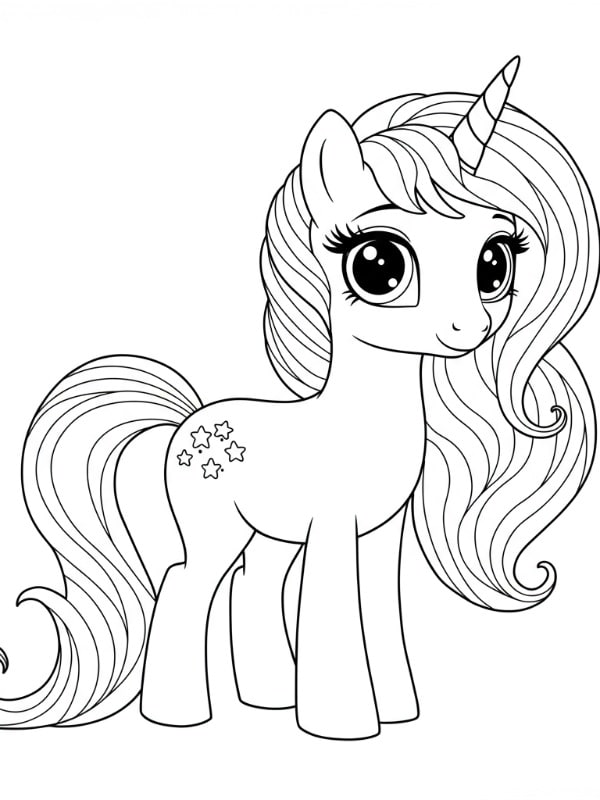 Unicorn with Big Eyes