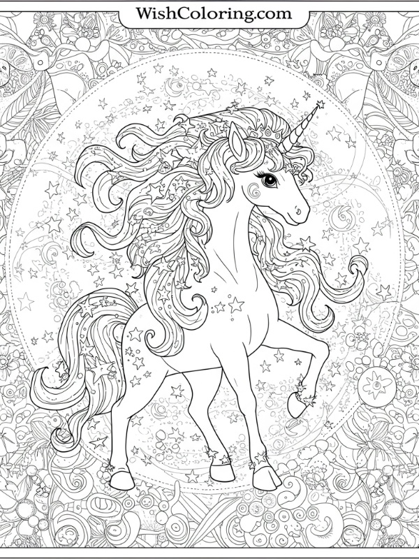 Unicorn with Star Magic