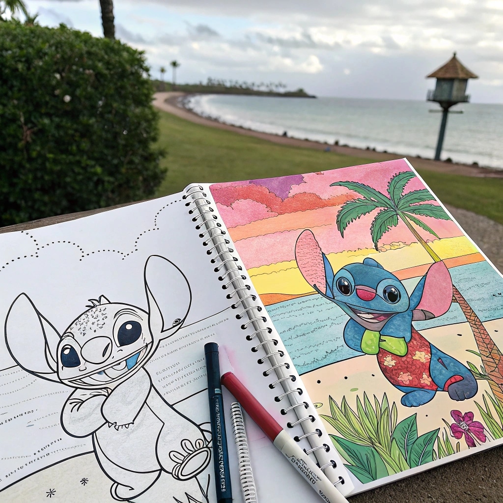 Stitch Coloring Page