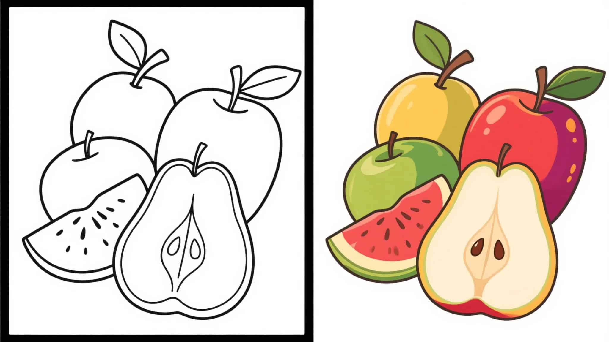 Fruit Coloring Pages